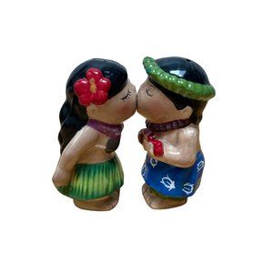 Westland Giftware Mwah! Hawaiian Kiss Hula Couple Kissing Salt & Pepper Shakers